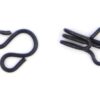 Sullivans Black Hooks and Eyes Size 2 (11mm)