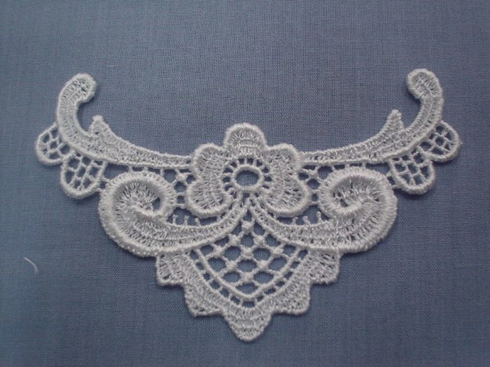 White Guipure Motif