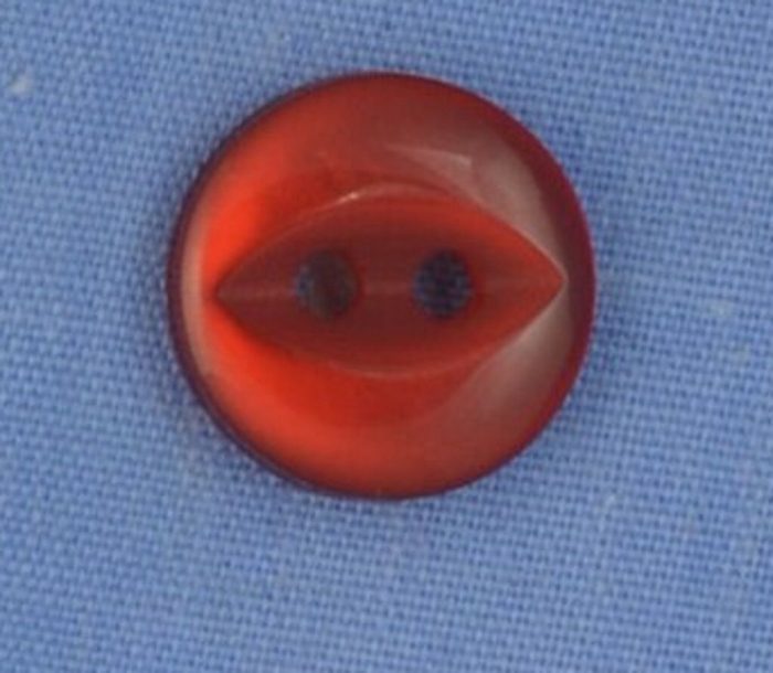12mm Red 2 Hole Button (x 8 buttons)