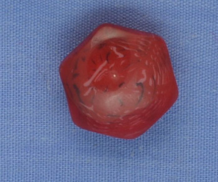 15mm Red Shank Button (per button)
