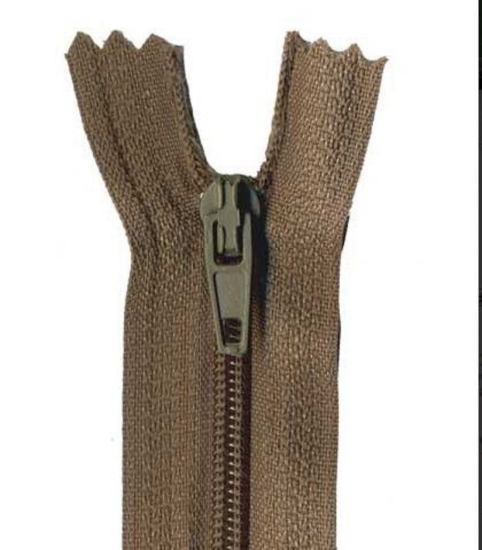 18cm Mid Brown Dress Zip
