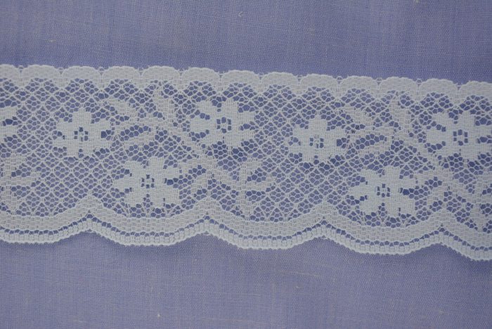 35mm Blue Flat Lace (x 2 Metres)