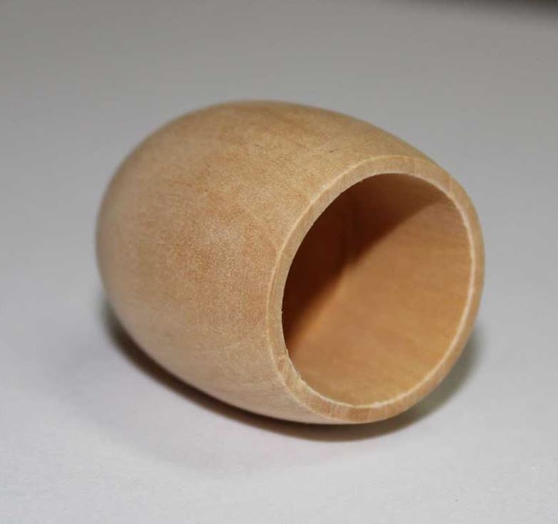 Large Wooden Cord Ends 23mm – Natural Timber Drawstring Toggles – Sold as Pair