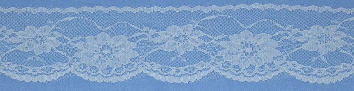 55mm Pale Baby Blue Nylon Lace Edging (x 4 metres)