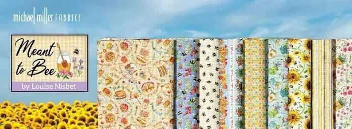 Fat Quarter - Meant To Bee - Strawberries on Cream Cotton Fabric