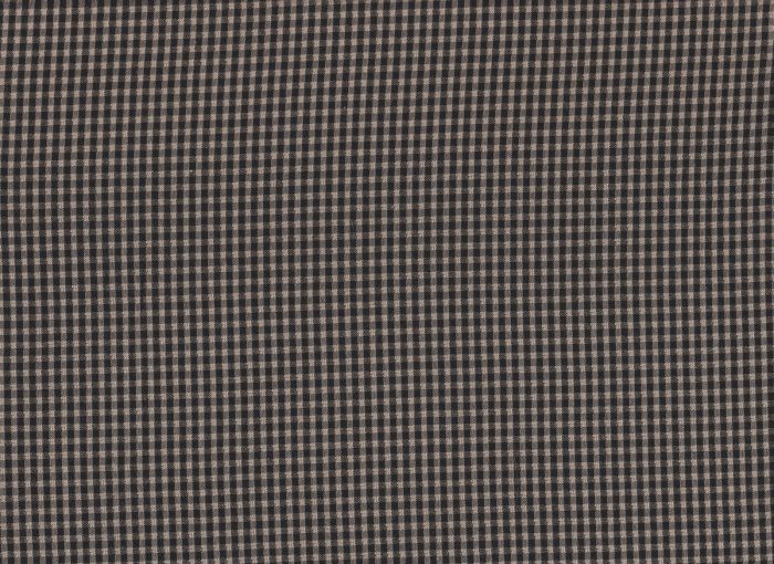 Fawn / Black Check Polyester Rayon Fabric (150cm wide)