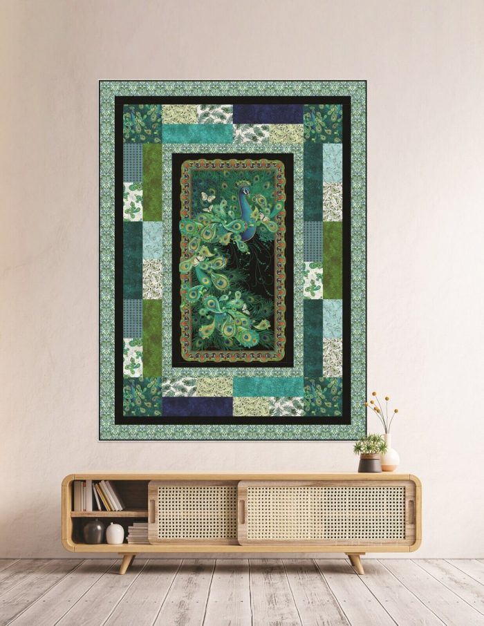 Peacock Symphony: Colour Symphony Teal Cotton Fabric 110cm wide (per metre)