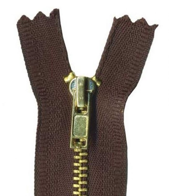 18cm Chocolate Trouser Zip
