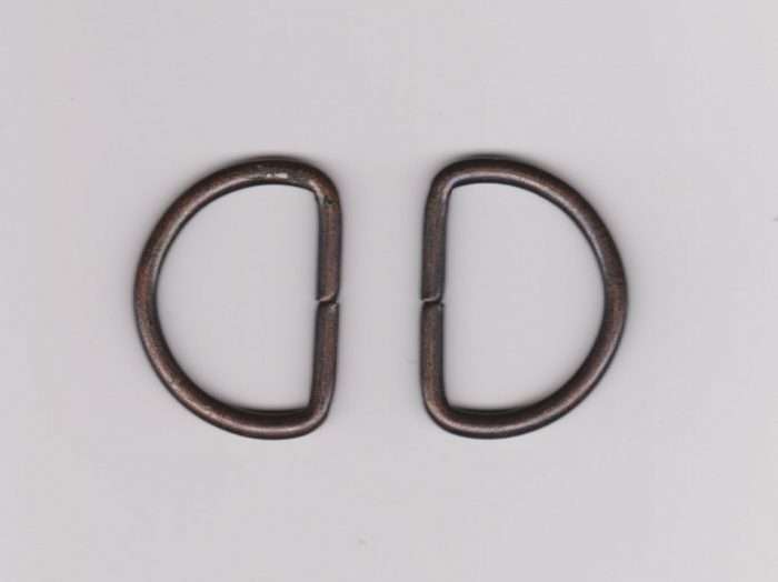 25mm Bronze D Rings (x 2)
