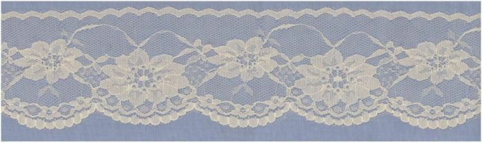 60mm Pale Lemon Nylon Lace Edging (x 4 metres)