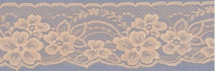 70mm Apricot Nylon Lace Edging (x 4 metres)