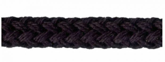 7mm Black Knitted Cotton Piping Cord Size 5 (per metre)