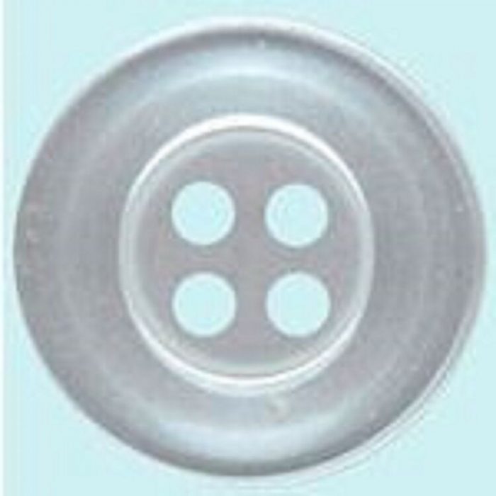 9mm White 4 Hole Button (x 4 Buttons)