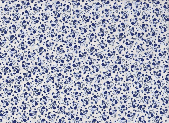 Fat Quarter - Days Gone By - Small Puppies Cotton Fabric
