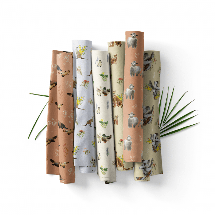 Snuggle Buddies Coloured Dingo Rust Cotton Fabric 110cm wide (per metre)