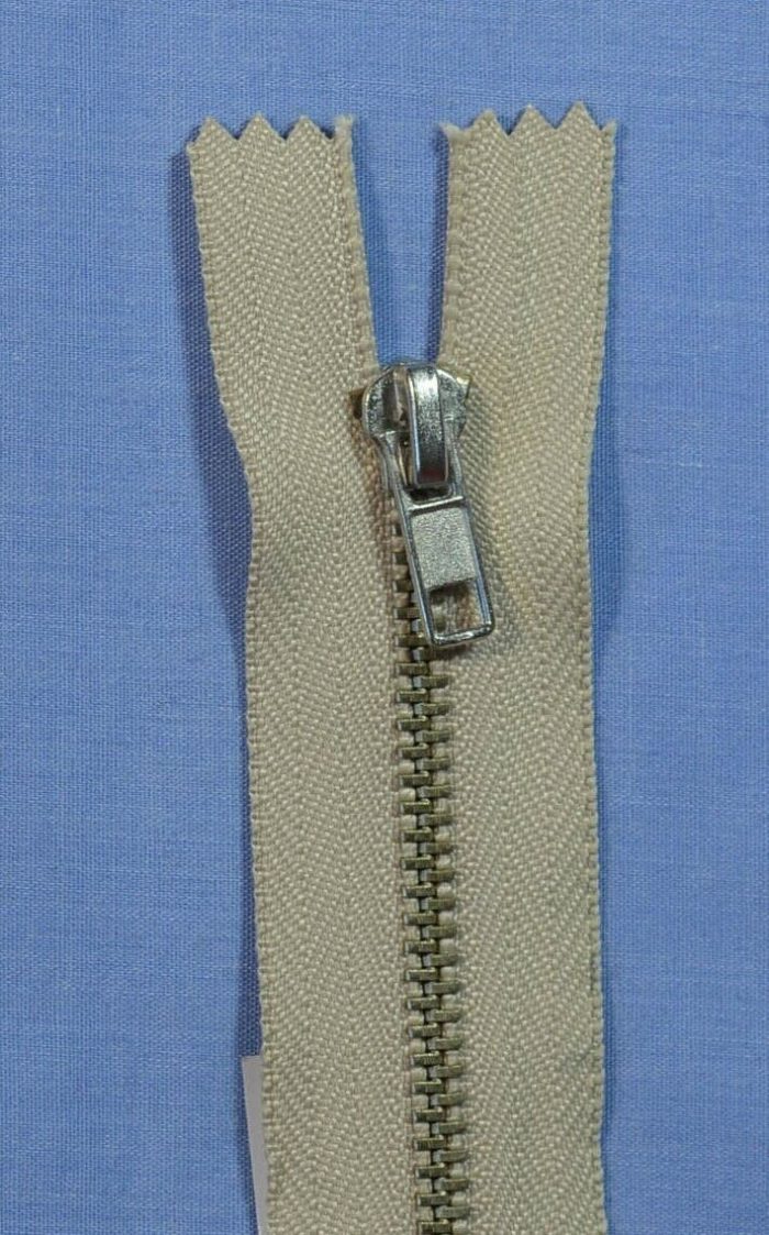 12cm Natural Trouser Zip