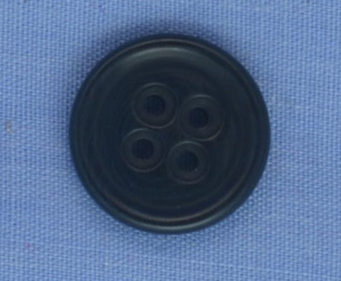 15mm Navy Blue 4 Hole Button (per button)