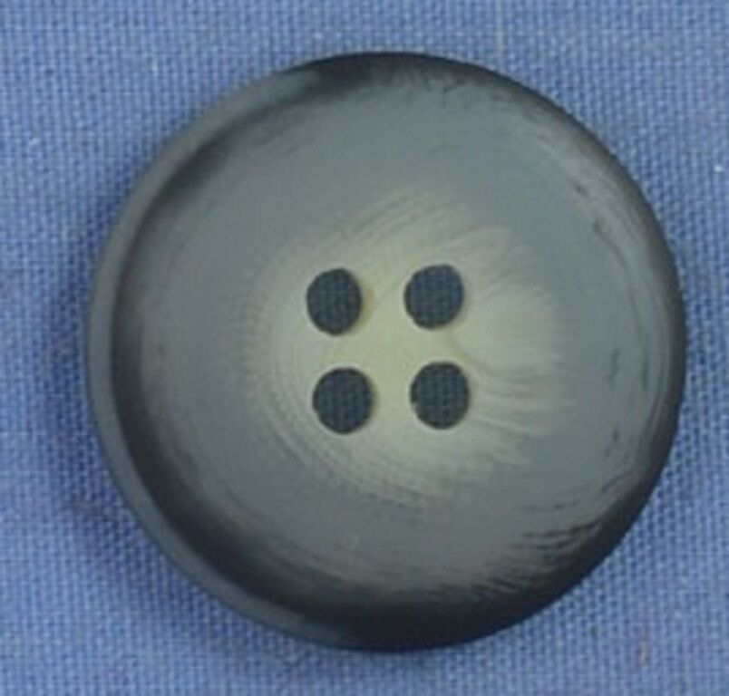 20mm Cream / Brown 2 Hole Button (x 2 buttons)