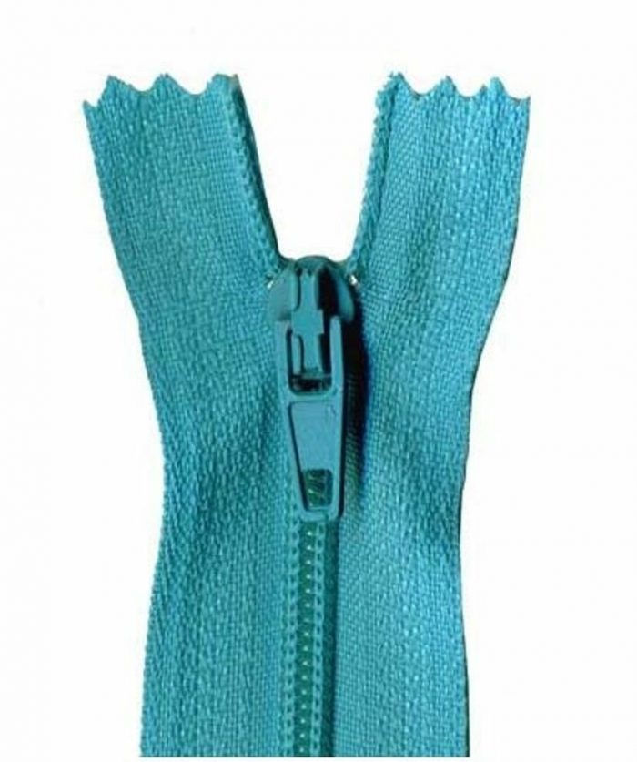30cm Aqua Blue Dress Zip