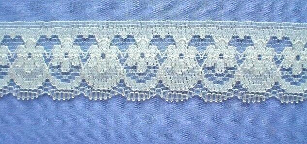 30mm Lemon Nylon Lace Edging (x 2 metres)