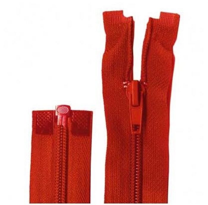 40cm Atom Red Open End Zip