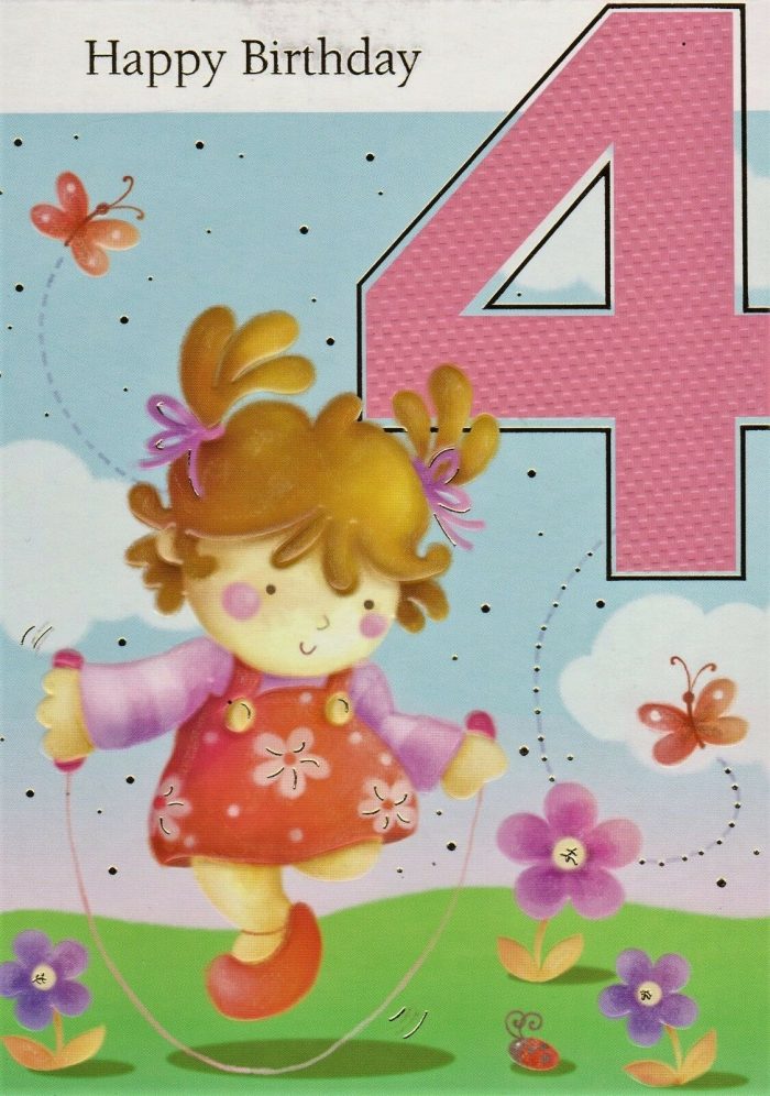 Happy 4th Birthday Greeting Card