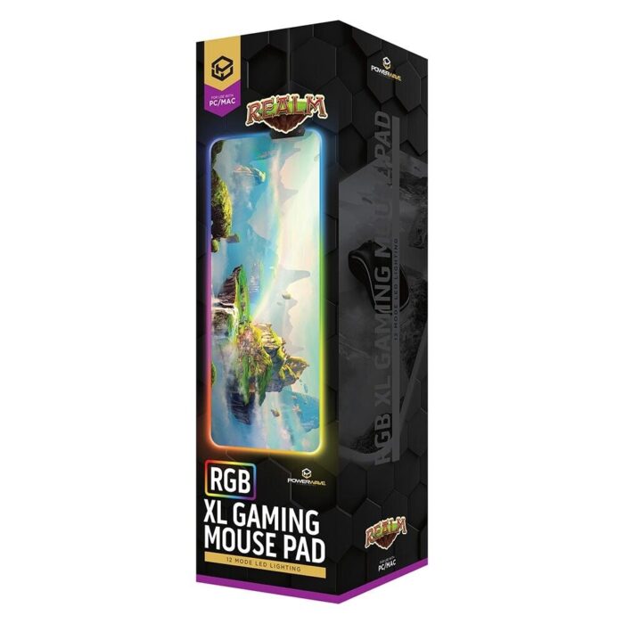 Powerwave RGB XL Gaming Mouse Pad - Realms for PC