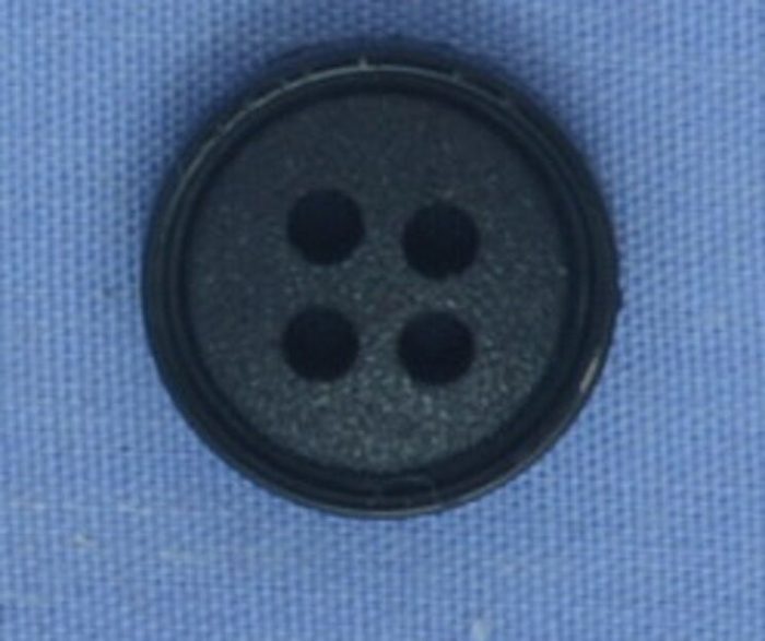 13mm Black 4 Hole Button (x 4 buttons)