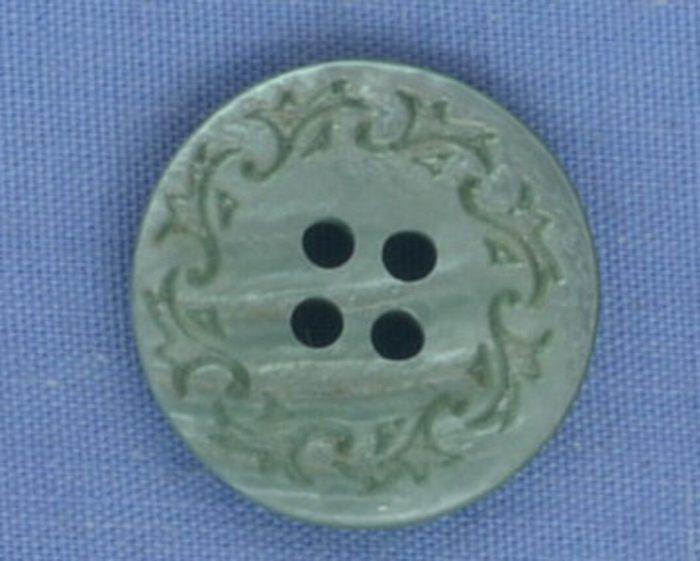 17mm Green 4 Hole Button (per button)