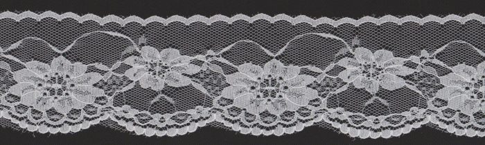 60mm Cream Nylon Lace Edging (x 4 metres)