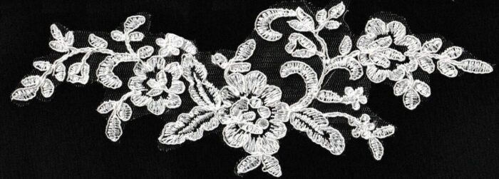 240mm White Bridal Motif