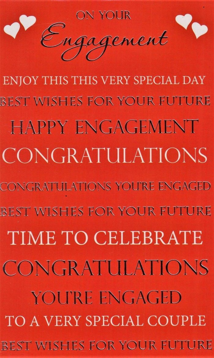 Engagement Card Printed in Australia