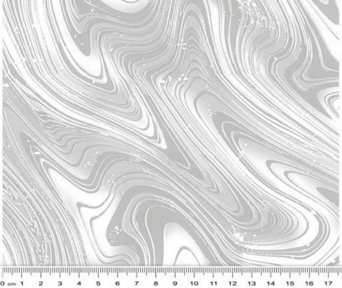 Fat Quarter - Petal Paradise - Dove Grey Marble Swirl Cotton Fabric
