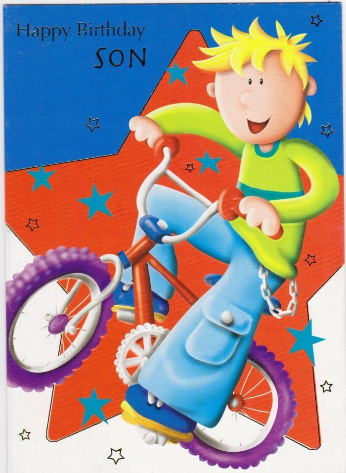 Happy Birthday Son Blessings Greeting Card